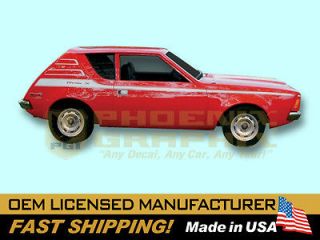 1971 1972 AMC American Motors Gremlin X Restoration Decals & Stripes