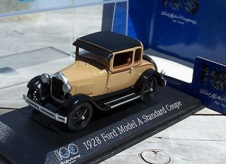 43 Minichamps 1928 Ford Model A Standard Coupe, 100 Years of Ford