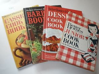 Vintage Better Homes & Gardens Cookbook Lot Desserts Barbecue
