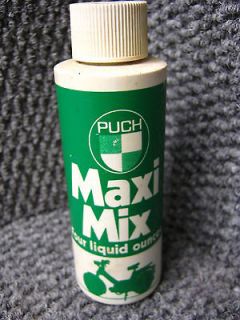 VINTAGE PUCH MAXI MIX 4 OZ 2 CYCLE PRE MIX OIL BOTTLE MOPED SCOOTER