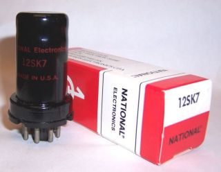 NEW IN BOX NATIONAL 12SK7 RADIO RF / IF AMP TUBES
