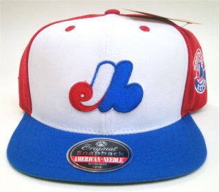 MLB Baseball American Needle Montreal Expos Blockhead Snapback Cap
