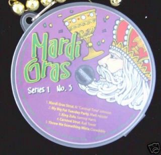 Music CD #3 Mardi Gras Necklace Unique Real Music CD