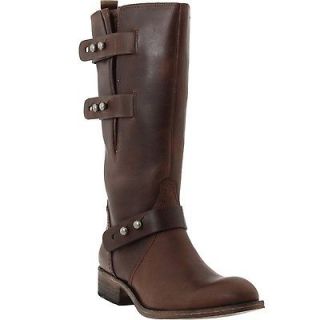 LUCCHESE Spirit Womens AMELIA Chocolate Brown Oil Calf Western Boots $