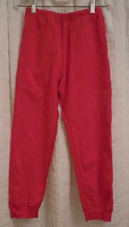 New Hanna Andersson Boys Red Sweat Pants Cotton Euro 120 Size 6/7