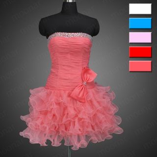 New Cocktail Party Short Mini Prom Ball Gown Dress Bridesmaid Club