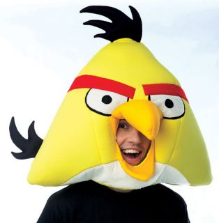 Angry Birds Yellow Bird Costume Fabric Mask Adult