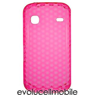 Galaxy Gio S5660 flexible Pink Gel cell phone cover case protector