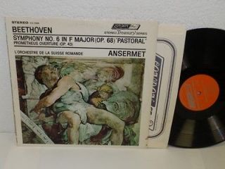 ANSERMET Beethoven no.6 In F major Pastoral/ Prometheus LP London STS