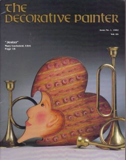 THE DECORATIVE PAINTER MAGAZINE #1 Vol XX 1992 Betty Caithness