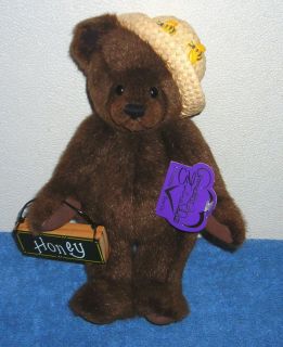 ANNETTE FUNICELLO HONEYBEARY 10 PLUSH ARTICULATED TEDDY BEAR