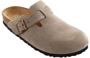 Birkenstock Adults Boston High Arch Taupe Suede Clog 56046