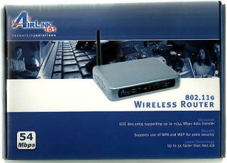 Airlink AR325W 54 Mbps 5 Port 10/100 Wireless G Router