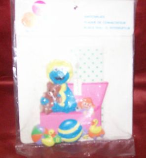 vintage dolly electric switchplate cover baby nursery light new