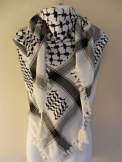 Arab Shemagh Head Scarf Neck Wrap Authentic Cottton Palestine Arafat