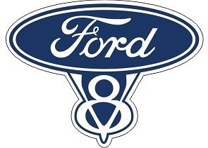Vintage Ford V8 8 Sales Genuine Parts Emblem Decal BEST