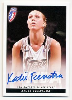 2006 WNBA Autograph KATIE FEENSTRA San Antonio Silver Stars ROOKIE