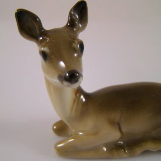 Beautiful Antique Hutschenreuther Porcelain Deer Doe Figurine