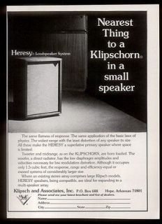 vintage klipsch speakers