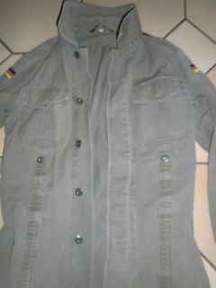 German army field jacket olive green Moleskin  Medium long 11   chest