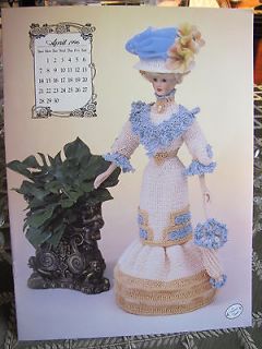 Miss April 1996 Crochet Pattern, Gown for Barbie, Pattern by Annie