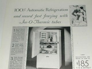 1930 Kelvinator ad, refrigerator, electric icebox