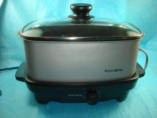 WEST BEND SLOW COOKER rectangular 5 qt. lightly used no box