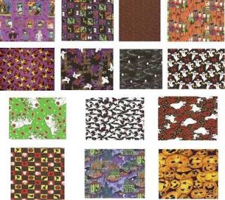 By The Half Yard, Quarters or Rement Halloween Collection 100% Cotton