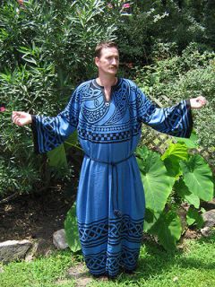 Blue CELTIC Styled WICCAN RITUAL ROBE 2 pagan SCA