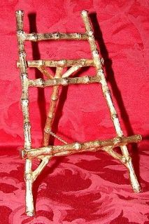 Heavy 9 Metal Easel Bamboo Picture Art Plate Display