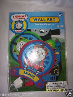 Thomas the Train Decorative Wall Art 3 Pieces James Percy Kids NIP
