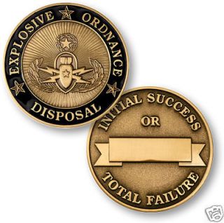 US ARMY EXPLOSIVE ORDNANCE DISPOSAL BOMB SQUAD COIN 60710