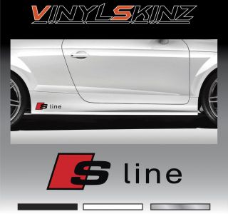 Audi on Audi S Line Premium Side Skirt Decals Stickers Tt Rs A2 A3 A4 A6 Q5 R8