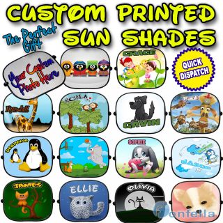 Custom Children kid Car Sun Shades Window Screen full colour   x 1