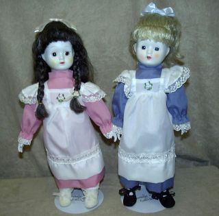 The Heritage Mint Ltd. Collection Porcelain Doll Sisters