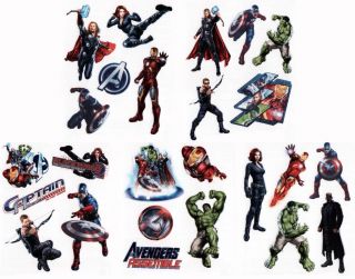 25 Assorted Marvel AVENGERS Thor Hulk Tattoos Birthday Party Supplies