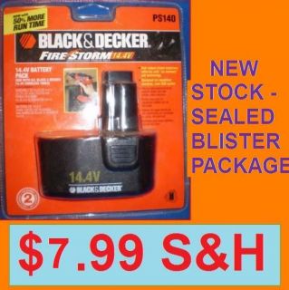 Black And Decker PS140 Firestorm 14.4V Volt Battery B&D