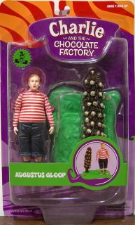 THE CHOCOLATE FACTORY 6 INCH ~AUGUSTUS GLOOP~ACTION FIGURE WITH BASE