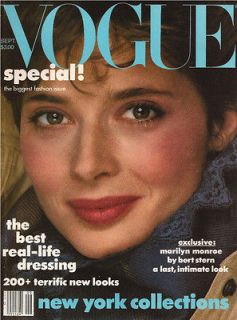 Vogue September 1982 Gia Carangi Marilyn Monroe Last Siting Fur WARHOL