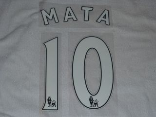 MATA #10 Chelsea Football Club Player Size Name Set For Shirt