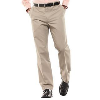 New Axist Mens Updated Chino Slim Fit Flat Front Pants Khaki MSRP $60
