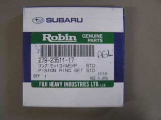 Kart Subaru Robin EX27 EX 27 Stock Standard Size Piston Rings Set