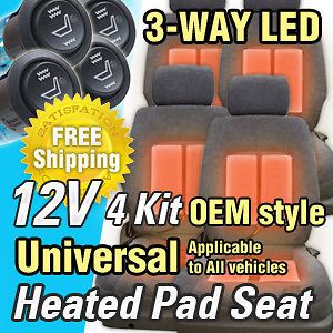 Heated Pads Kit 4Seat(1Pads) Heater Car Truck SUV (12V) Heating Warmer