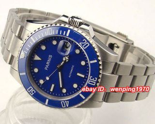 40mm Blue Ceramic Bezel sapphire glass Submariner Automatic watch