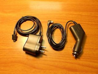 Car Vehicle Charger+AC Wall Power Adapter Cord for Garmin GPS Nuvi 205