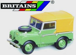 Britains 42848   CLASSIC LAND ROVER SERIES 1 I PICKUP WITH TILT CANOPY