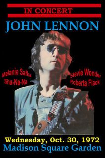 Classic Rock John Lennon at Madison Square Garden Concert Poster