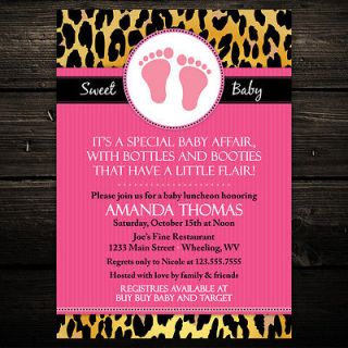 Print Printable Baby Shower or Birthday Invitations   Any Color