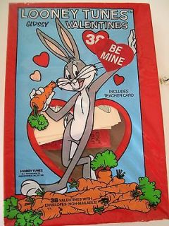 Lot of 38 Vintage Valentines Day Cards Looney Tunes Bugs Bunny Kids