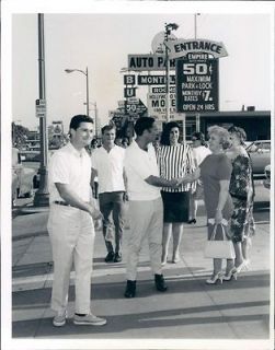 1967 Actor Joey Bishop and Regis Philbin Walk Sunset Boulevard Wire